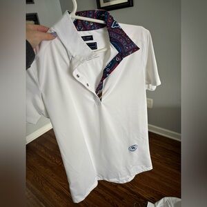 Essex Talent Yarn Show Shirt. Paisley Trim